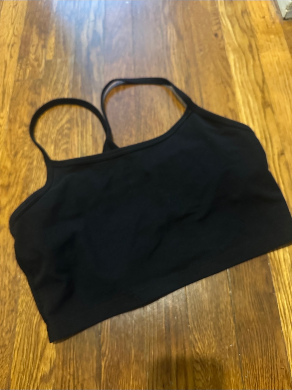 Offline by Aerie The Hugger Recharge Longline Racerback Bra Top Black sz L